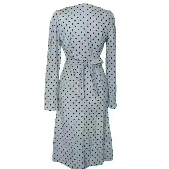 Cherie Polka Dot Parisienne Long Sleeve Midi Dress - Picture 4 of 5